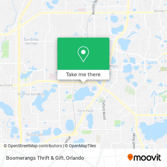Boomerangs Thrift & Gift map