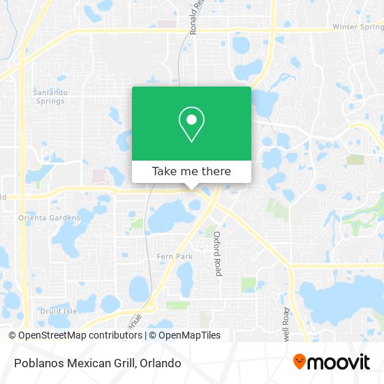 Poblanos Mexican Grill map