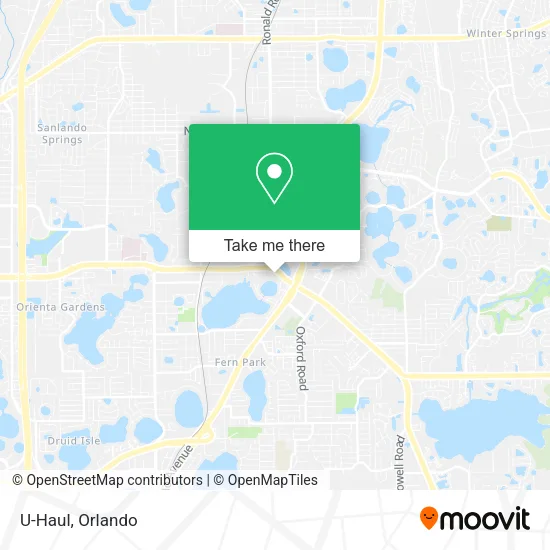 U-Haul map
