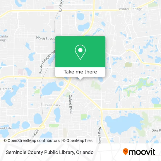 Mapa de Seminole County Public Library
