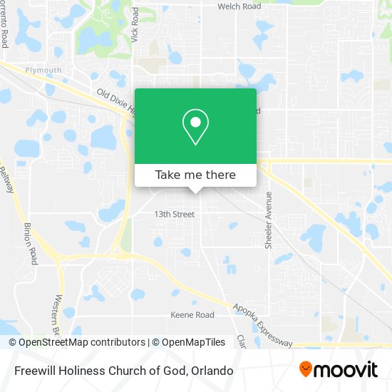 Freewill Holiness Church of God map