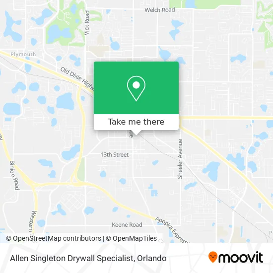 Allen Singleton Drywall Specialist map