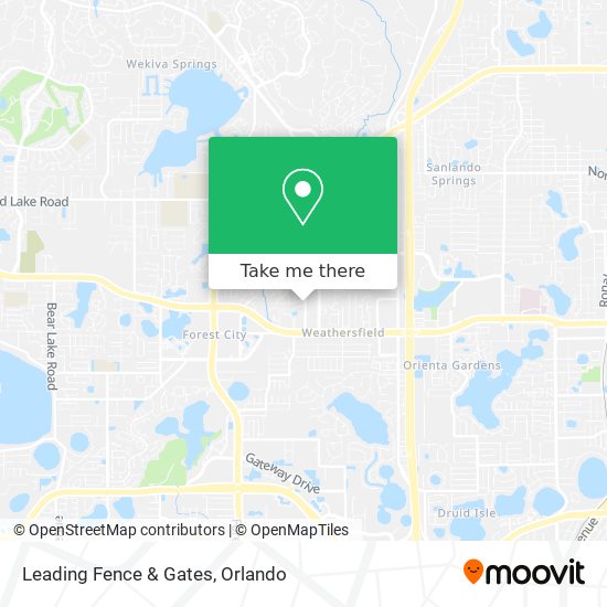 Leading Fence & Gates map