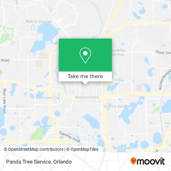 Panda Tree Service map