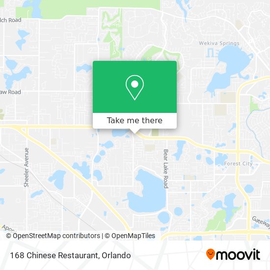 168 Chinese Restaurant map