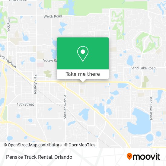Mapa de Penske Truck Rental