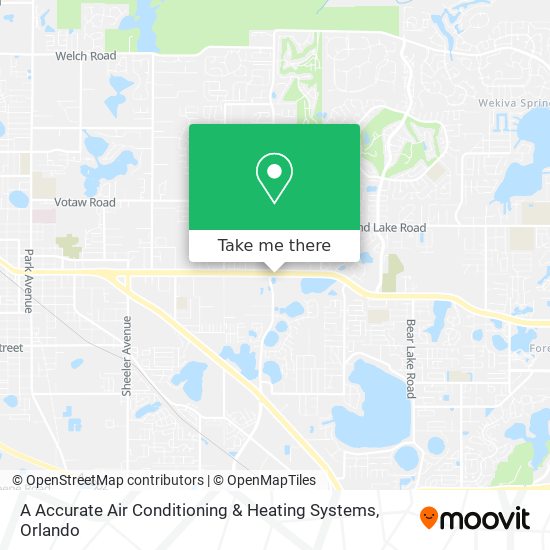 A Accurate Air Conditioning & Heating Systems map