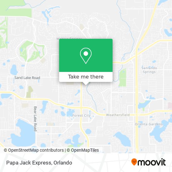 Mapa de Papa Jack Express