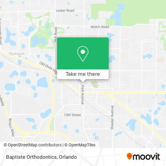 Mapa de Baptiste Orthodontics