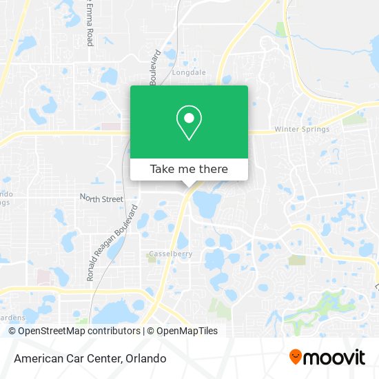 American Car Center map