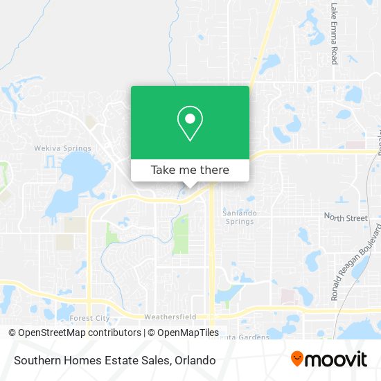 Southern Homes Estate Sales map
