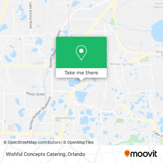 Wishful Concepts Catering map