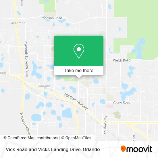 Mapa de Vick Road and Vicks Landing Drive