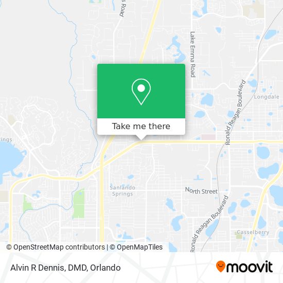Mapa de Alvin R Dennis, DMD