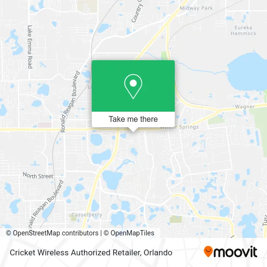 Mapa de Cricket Wireless Authorized Retailer