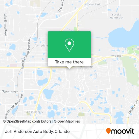 Jeff Anderson Auto Body map