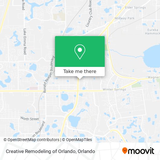 Creative Remodeling of Orlando map