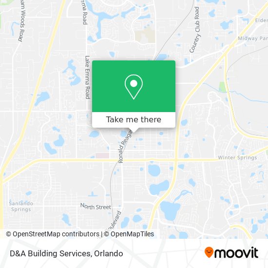 D&A Building Services map