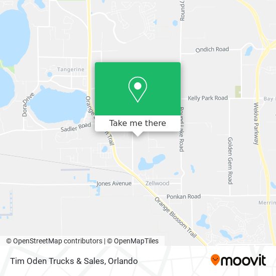 Tim Oden Trucks & Sales map