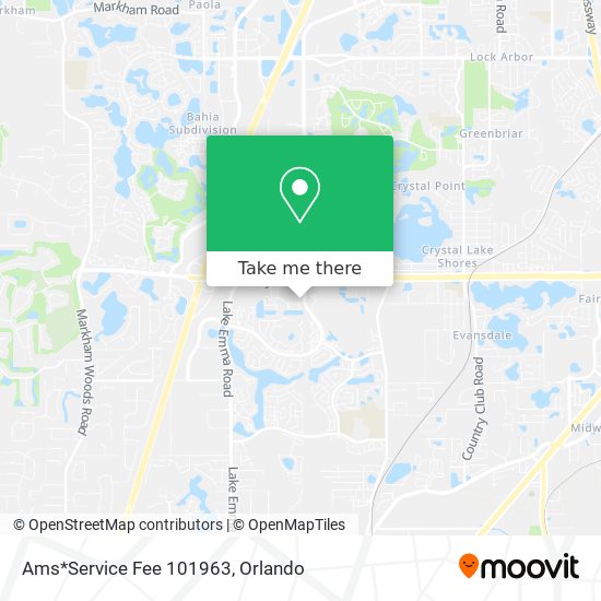Ams*Service Fee 101963 map