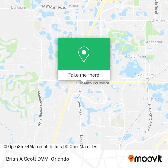 Brian A Scott DVM map