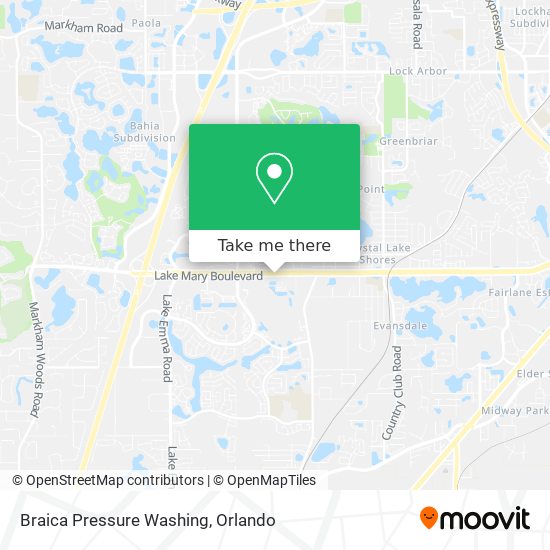 Braica Pressure Washing map