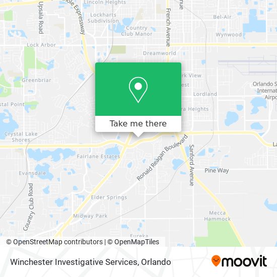 Winchester Investigative Services map