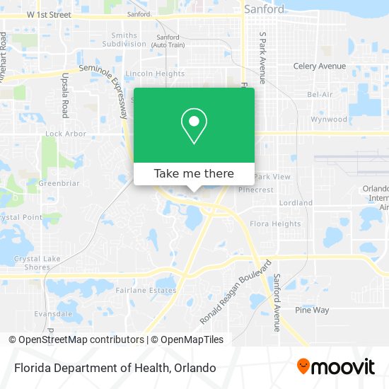 Florida Department of Health map