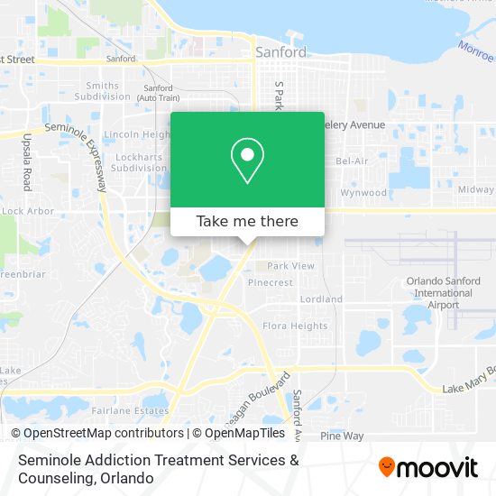 Seminole Addiction Treatment Services & Counseling map