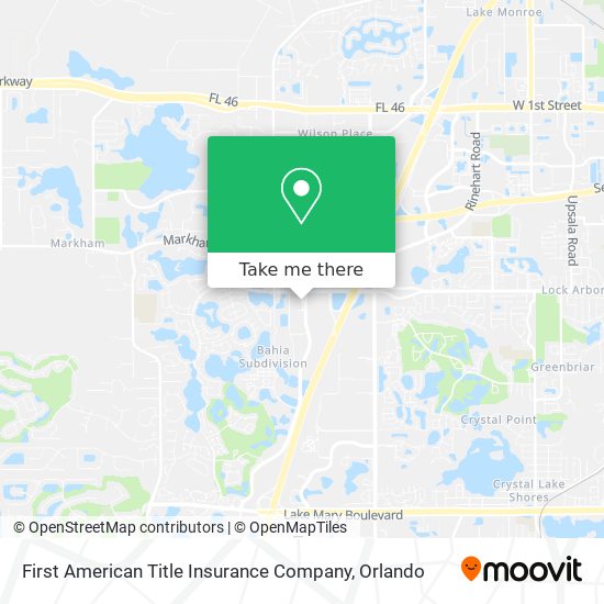 First American Title Insurance Company map