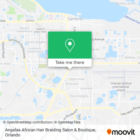 Angelas African Hair Braiding Salon & Boutique map