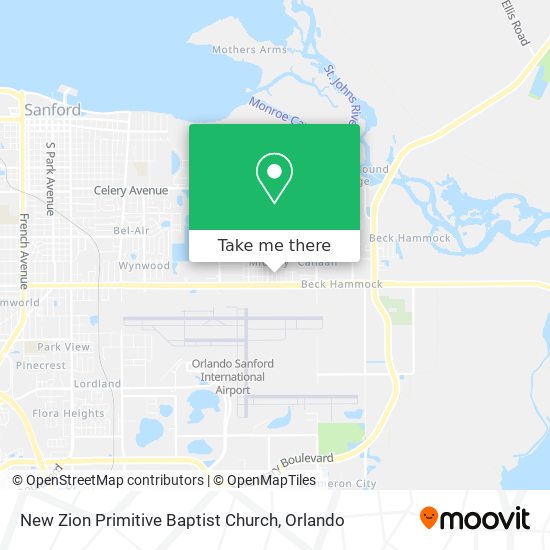 New Zion Primitive Baptist Church map