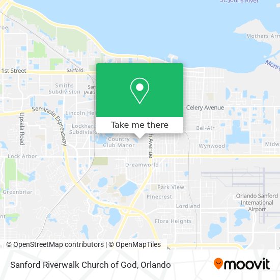 Mapa de Sanford Riverwalk Church of God