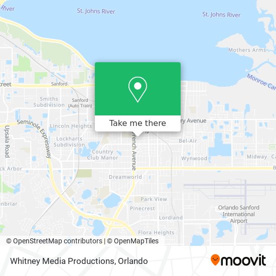 Whitney Media Productions map