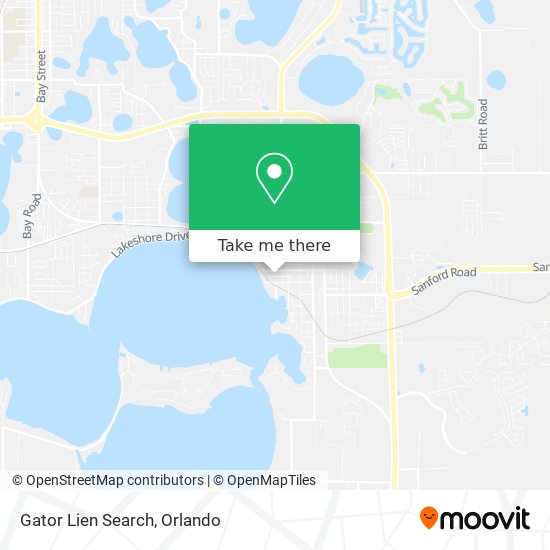 Gator Lien Search map