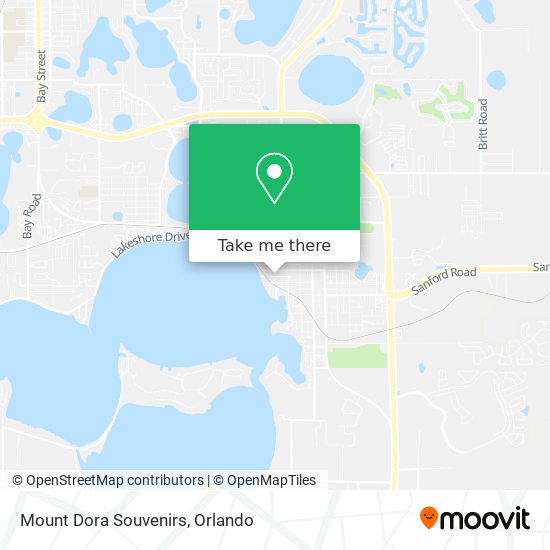 Mapa de Mount Dora Souvenirs