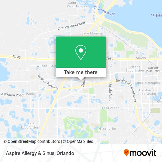 Mapa de Aspire Allergy & Sinus