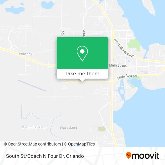 South St/Coach N Four Dr map