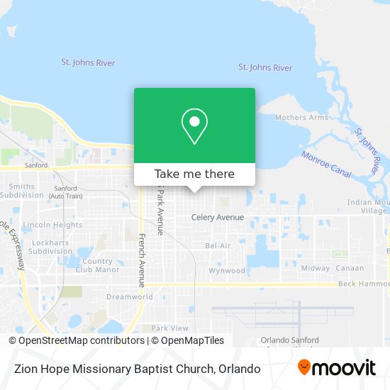 Mapa de Zion Hope Missionary Baptist Church