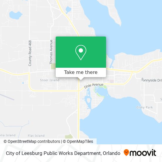 Mapa de City of Leesburg Public Works Department