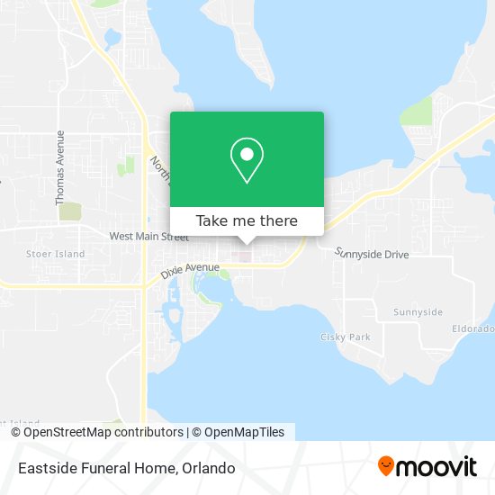 Mapa de Eastside Funeral Home
