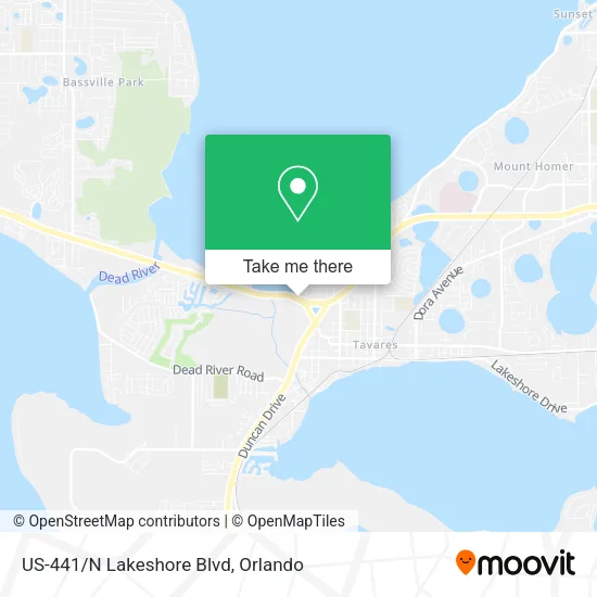 US-441/N Lakeshore Blvd map