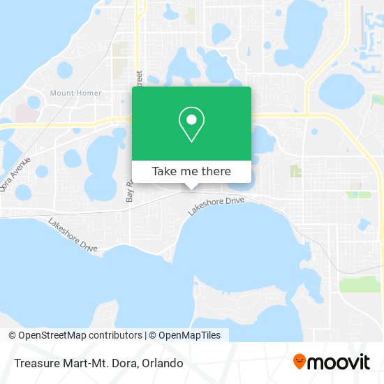 Treasure Mart-Mt. Dora map