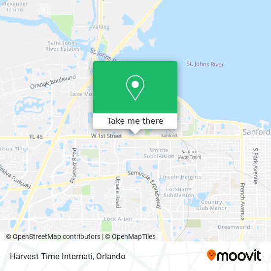 Mapa de Harvest Time Internati