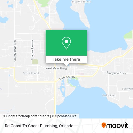Rd Coast To Coast Plumbing map