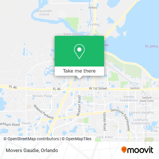 Movers Gaudie map