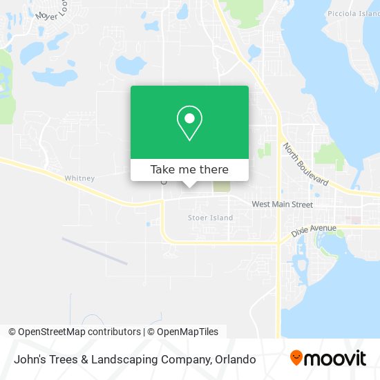 John's Trees & Landscaping Company map
