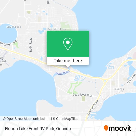 Mapa de Florida Lake Front RV Park