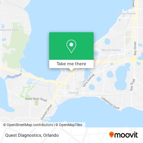 Quest Diagnostics map