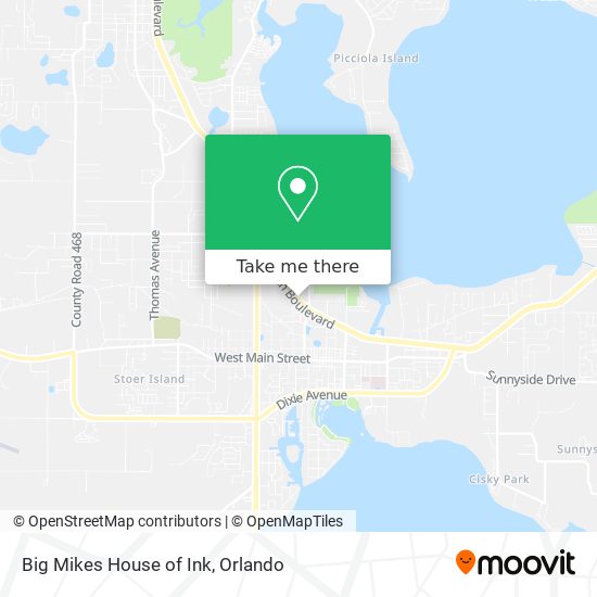 Big Mikes House of Ink map